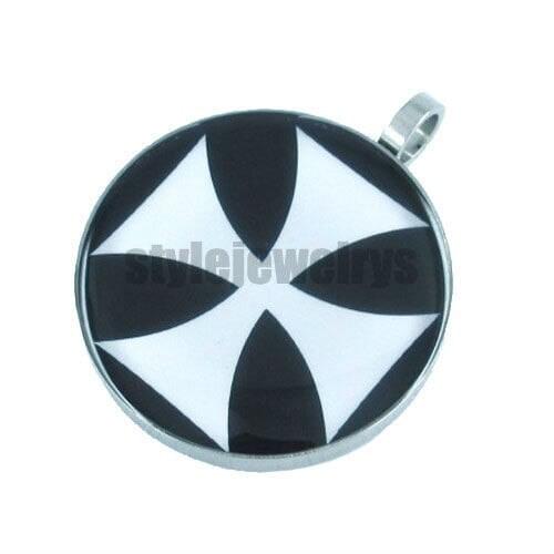 Free shipping! Enamel German Army Iron Cross Pendant Stainless Steel Jewelry Fashion Motor Biker Pendant SWP0061
