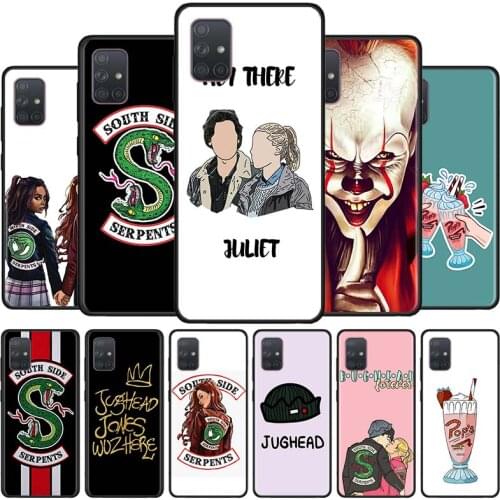 Phone Cover For Samsung Galaxy A51 A71 A21S A31 A41 A11 A01 Black Soft Smartphone Case Riverdale Southside Serpents