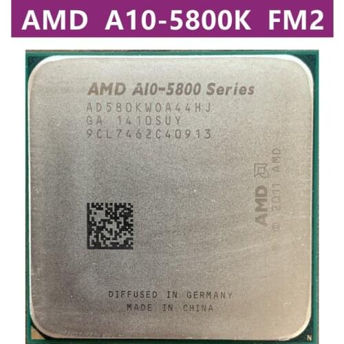 AMD A10-Series A10 5800K A10 5800B Quad-Core A10 5800 Processeur AD580KWOA44HJ/AD580BWOA44HJ 0 Prise FM2