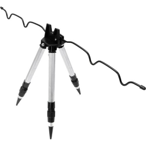 Fishing Rod Holder Triangle Support Pole Mount Telescopic Aluminum Alloy 2 Section Stretch Portable Outdoor Sea Fishing