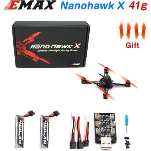 EMAX Official Nanohawk X F4 1S 3 Inch BNF Lightweight Outdoor FPV Racing Drone TH12025 11000KV Motor RC Airplane Quadcopter