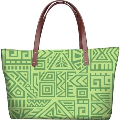 HYCOOL Casual Wholesale Women Bag 2020 Polynesian Traditional Tribal Print Handbags Luxury Designer Customized Wholesale New