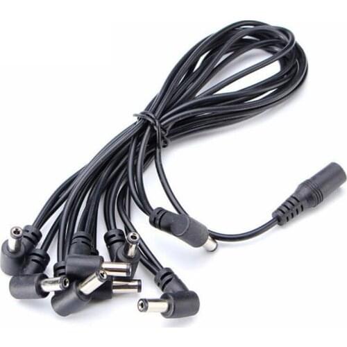 Daisy Chain 1 to 3 4 5 6 8 Ways Guitar Effects Pedal Accessories Power Supply Cable for 9V 2A DC Adapter Plug