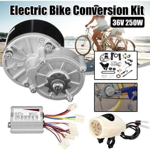 36V 250W Motorcycle Electric Bike E-Bike Conversion Scooter Motor Controller Kit For 22-28'' Ordinary Bike Bicycle Accessories