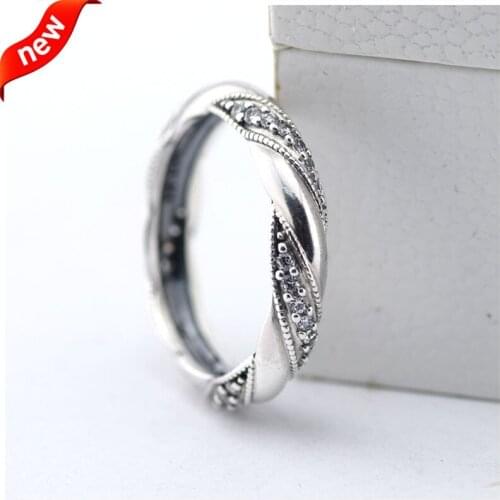 Ribbon of Love Rings 100% 925 Sterling Silver Fashion Jewelry For Women Wholesales Free Shipping