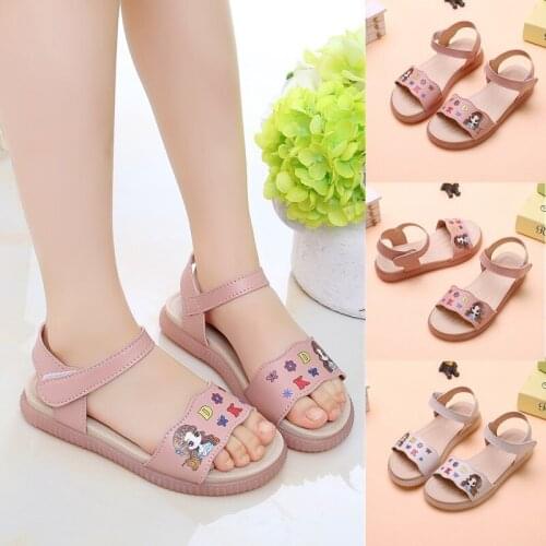 Girls sandals summer 2020 new fashion Korean childrens soft bottom little princess big children girls baby beach shoes 1-16T