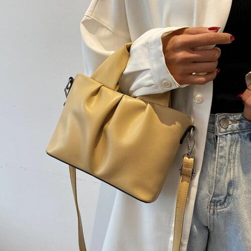 Small Soft PU Leather Crossbody Bags For Women 2021 Summer Branded Trendy Shoulder Handbags And Purses Lady Luxury Tote