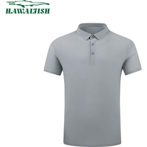 Hawaifish brand Polo Shirts Men 2021 spring summer ice silk High Quality polo Shirts Business Casual Solid Sport Golf camisa