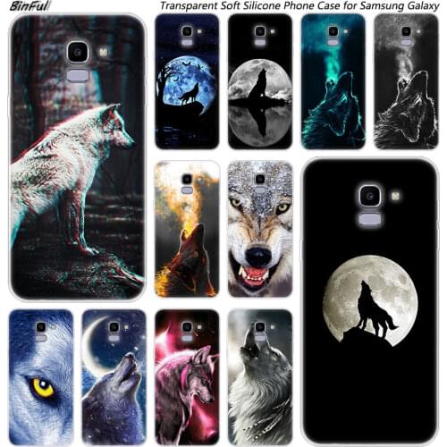 Hot Animal wolf Soft Silicone Phone Case For Samsung Galaxy J8 J6 J4 2018 J2 Core J5 J6 J7 Prime J3 2016 2017 EU J4 Plus Fashion