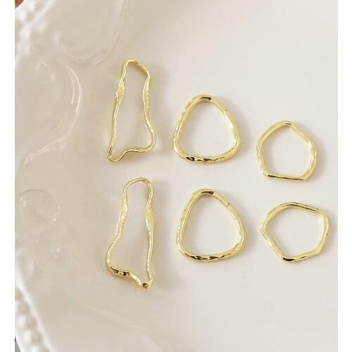 New style 50pcs/lot geometry irregular shape alloy floating locket charms diy jewelry earring/garment pendants accessory