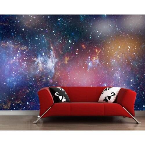 Custom papel de parede infantil,nebula,stars and galaxy murals for childrens room living room background home decor wallpaper