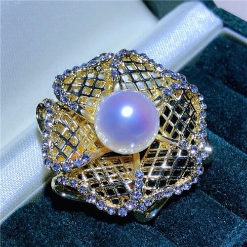 Gorgeous Brooch Pin Mountings Base Findings Jewelry Settings Parts for Pearls Beads Stones Crystals Agate Coral 10pcs/lot