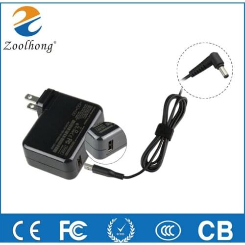 New travel protable universal adapter USB-A 5V 4A/19V 1.58A 2.37A 3.42A 5.5mm*2.5mm