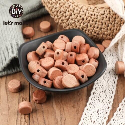 LetS Make 50pc Tiny Rod Wooden For Children Wood Crafts Baby Toys Montessori Teether Toy Crib Mobile Baby Wooden Teether