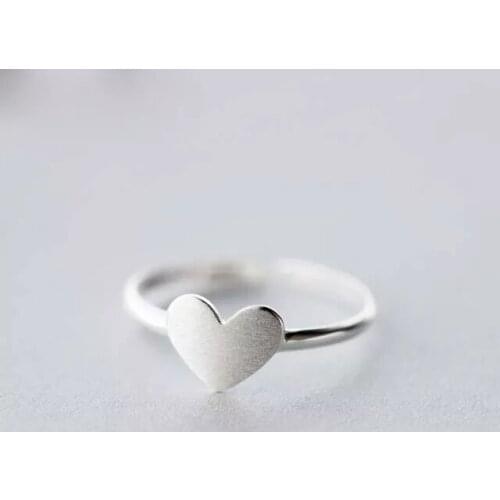 Luxury Brand Creative Boho Love Heart Rings For Women Adjustable Size Ring Fashion Charm Jewelry Wholesale 2021