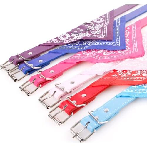 Hot Pet Scarf Saliva Towel Dog Bandana Handmade Custom Dog Bib Scarf Cotton Breathable Puppy Kerchief Adjustable Collar BE-MD100