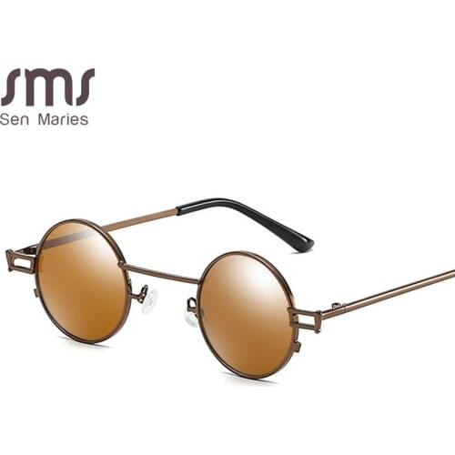 Steampunk Round Sunglasses Women Men Luxury Brand Designer Sun Glasses Men Big Frames Retro Small Frames Eyeglasses Punk Eyewear