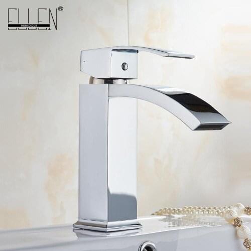 Vidric Waterfall Bathroom Modern Style Free Shipping Basin Faucet Cold and Hot Water Mixer Torneira Da Bacia Single Handle EL908