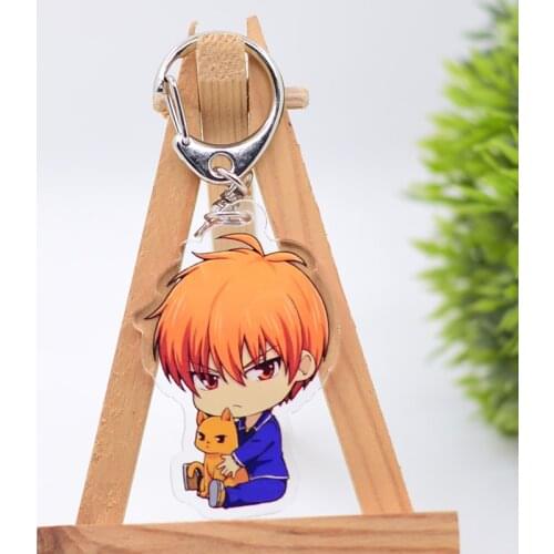 WL0966 Fruits Basket Keychain Acrylic Cartoon Keyring Accessories