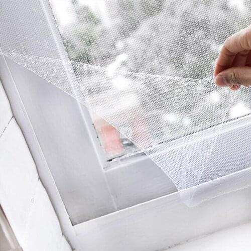 1-2m Self-adhesive Mosquito Screen Net Mesh Invisible Anti Bug Mosquito Insect Net for Window With Tape