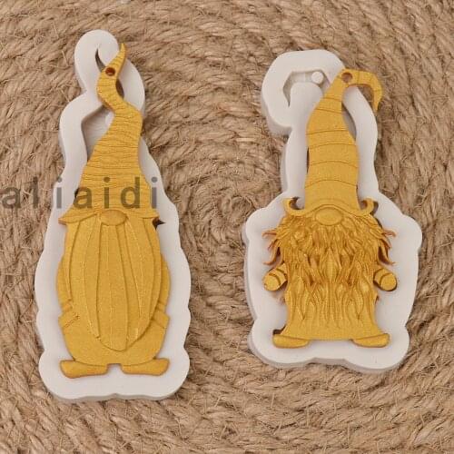 2pc Santa Claus Silicone Molds DIY Christmas Cake Moulds Chocolate Fondant Mould Cake Decorating Tools Baking Accessories X100