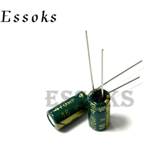 20pcs Electrolytic Capacitor 16V470UF 16V 470UF 6X12 8X12 mm High Frequency Low ESR Aluminum Capacitors