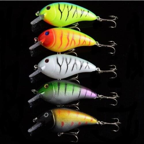 5Pcs/Lot Mini Crank Fishing Baits 8.5cm/15.2g Shallow Lifelike Artificiais Hard Swim Sea Fishing Lures Wobblers For Pike Fishing