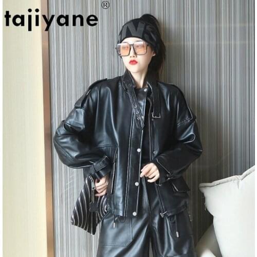 Korean Women 2021 Autumn Clothes Genuine Leather Jackets Woman Real Sheepskin Coats High Quality Mujer Chaqueta TN1716