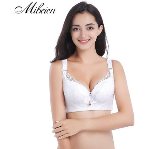 Lace plus size underwear womens bra PP point palms gathered up lingerie femme big size bra 115D