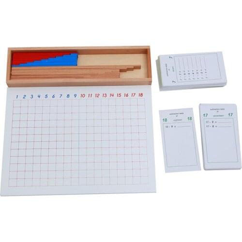 Subtraction Strip Board and Tables Montessori Math Materials to Learn Arithmetic Preschool Early Educational Toy Kids Math Toy