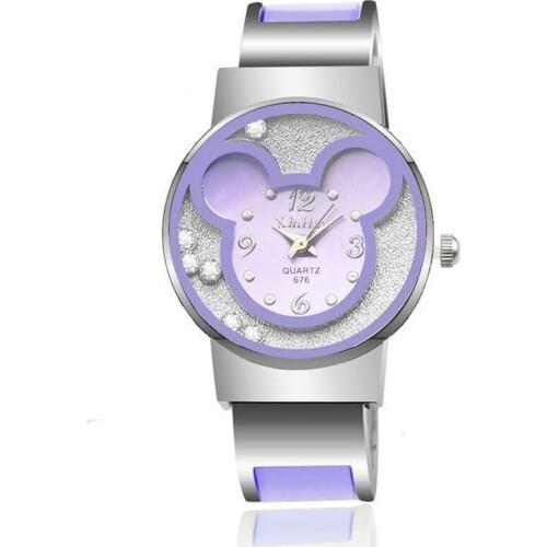 Fashion Brand Women Steel Bracelet Watch Children Kids Cartoon Quartz Casual Clock Wrist watches relogio crianca mulheres