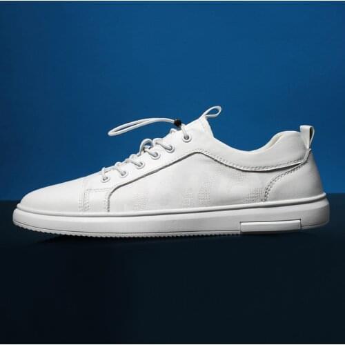 2020 New Simple Style Men Leather Shoes Casual Shoes Ladies Lace Flat Shoes Breathable Soft Leather 36-45 Summer Loafers Ladies