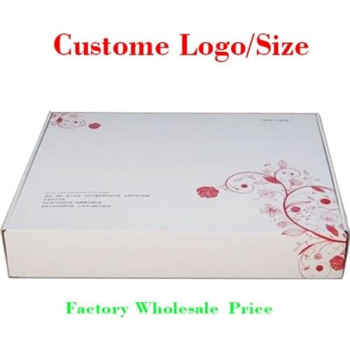 Wholesale custom LOGO cloth shoe gift corrugated paper packing box (free shipping),1000 pcs a lot ,different size