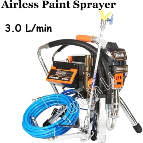 3.2L Airless Paint Sprayer X6 Professional Airless Spray Gun 3200W 220V/110V High Pressure Airless Painting Machine Spraying