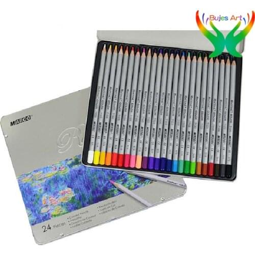 Marco 24/36/48/72color raffine 71 series professional novice color pencil oily professional hand painted color lead art supplies
