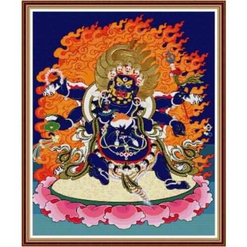 Thang-ga 2 cross stitch kit aida 14ct 11ct count printed canvas stitches embroidery DIY handmade needlework