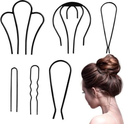 U Shape Hair Twist Styling Clip For Women Simple Wild Magic Hair Bun Maker DIY Hair Braiding Tool Hair Accessories