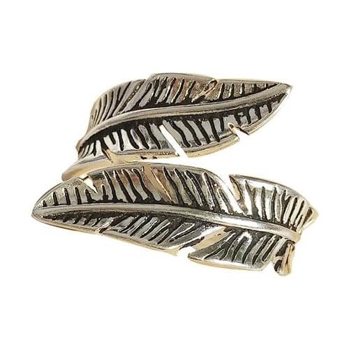 Vintage Feather Knuckle Ring For Woman Statement Jewelry Bohemia Geometric Finger Ring Female Wholesale