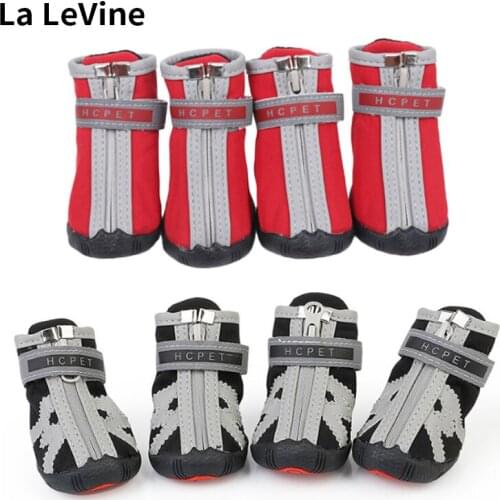 Pet Dog Shoes For Sports Mountain Wearable For Pets PVC Soles Waterproof Reflective Dog Boots Perfect for Small Medium Large Dog