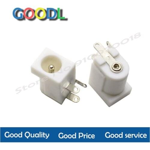10pcs DC005 white 5.5*2.1 white DC005/DC socket/DC power charging power supply interface DC socket
