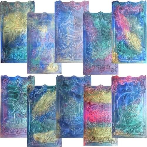 10 Types Tarot Cards Resin Molds Silicone Major Arcana Cards Molds Large Tarot Molds for DIY Tarot Cards Game Home Decoration