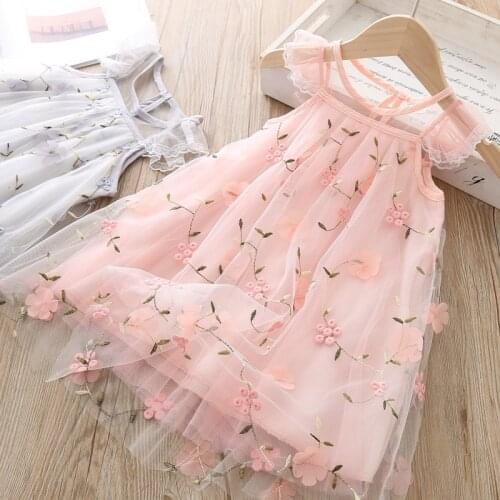 2021 Girls Dresses flower Girl Dress Summer Style Childrens Clothing Dresses For Girl Vestido Dress Infant Girl Clothes