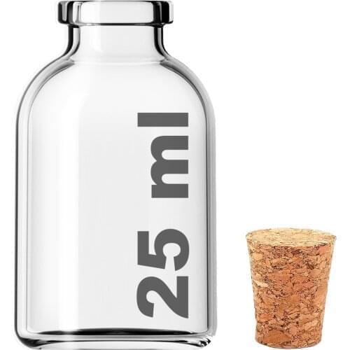 AfracamŞeffaf 25 Ml / 25 Cc Cork Glass Bottle With Stopper wedding bride mariage хна henna