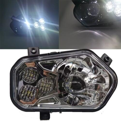 Atv Accessories 2pcs For Polaris ATV LED Headlight Hi/Low Beam Headlamp for RZR 800 900 570 Polaris RZR S Side X Sides Sportsman