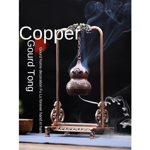 Antique Gourd Hanging Furnace Backflow Incense Burner Incense Creative Decoration Plate Agarwood Small Hanging Type