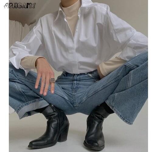 Ashgaily Collar Blouses