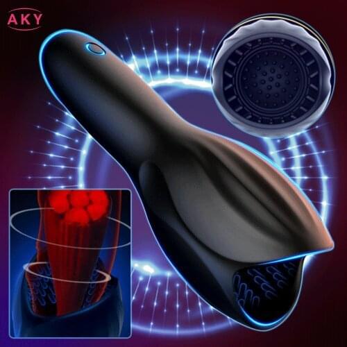 Automatic Oral Sex Trainer Vibrator Male Masturbator Sex Toys For Men Vagina Real Pussy Adult Delay Climax Glans Stimulate Man