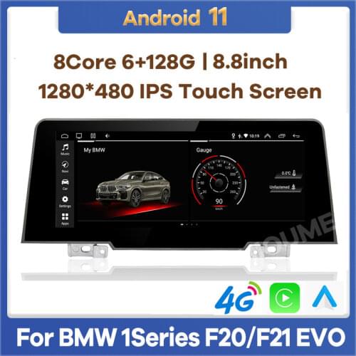 8.8'' 8Core 8+128G Android 10 Car Multimedia Player GPS Navigation for BMW 1 Series F20 F21 F23 EVO 2018 2019 Stereo Head Unit