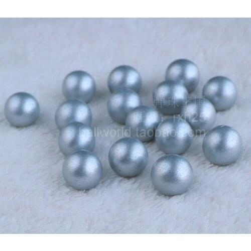 Free shipping 50pcs/lot 1.6cm 16mm Silver opaque glass ball marbles glass bead piece Filial bead