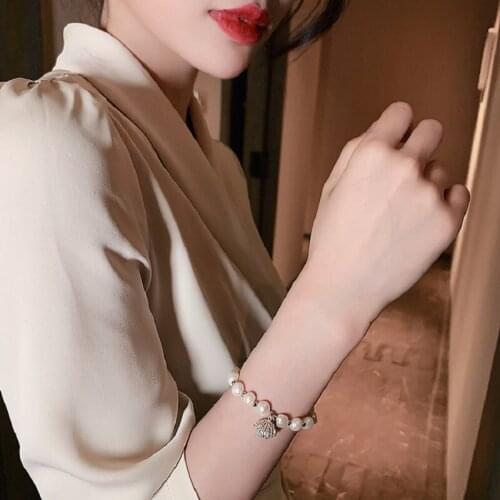 UODCM European American minority design Baroque Bracelet Women Fashion Freshwater Pearl Bracelet 2021 Simple Jewelry Accessories